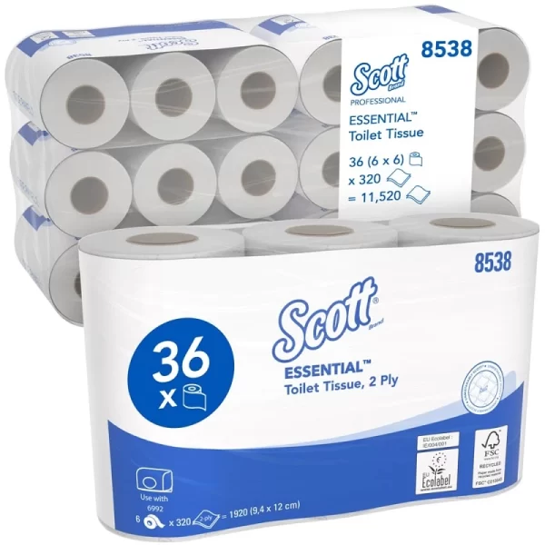 Scott Toilet Roll - 36x Rolls - 2ply