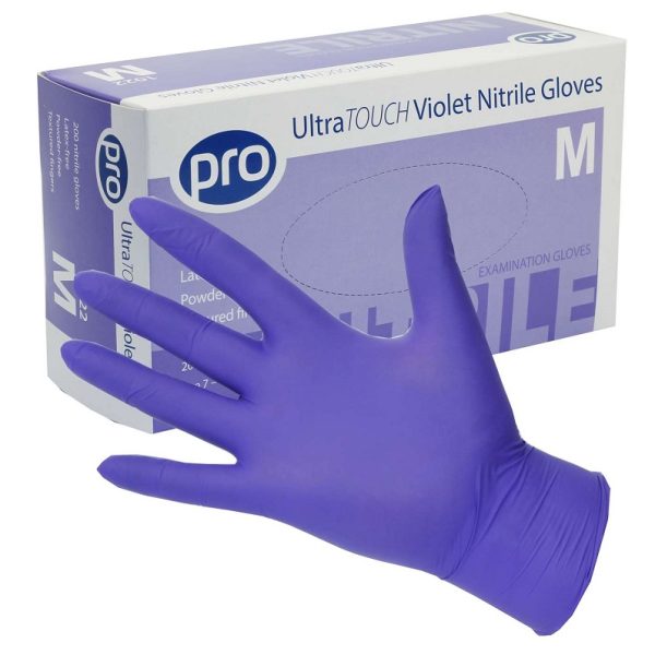 Ultratouch Violet Nitrile Gloves