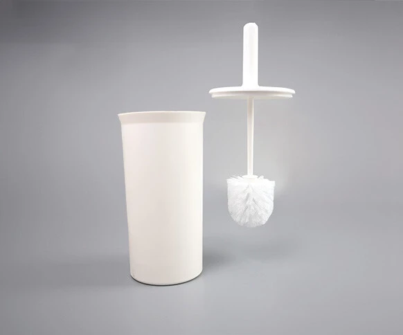 Domed Toilet Brush Set with Tall Enclosed Holder