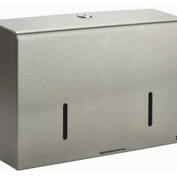 Brushed Stainless Twin 6" Micro Jumbo Dispenser